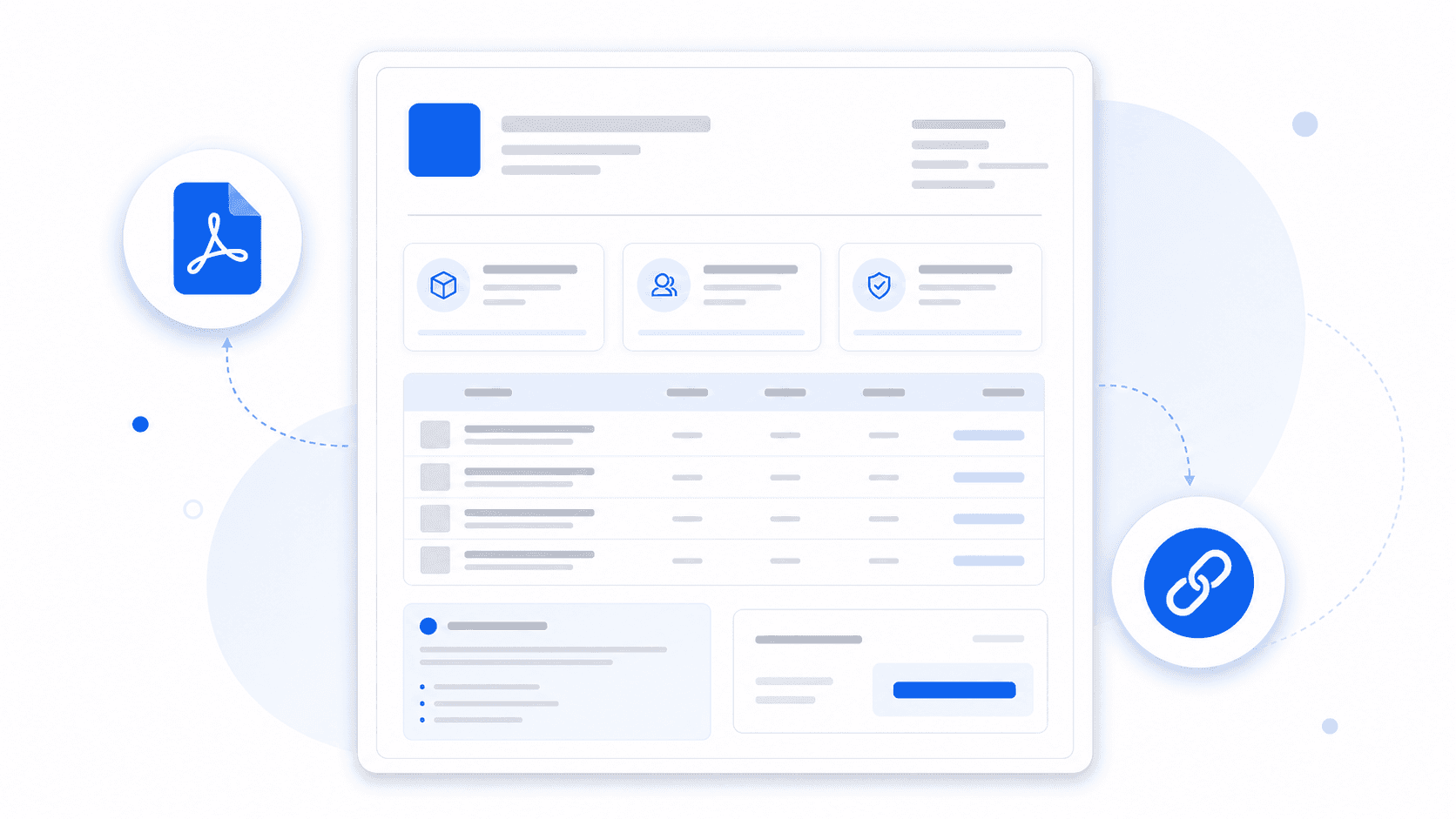Polished client-facing quote output with PDF and public link cues